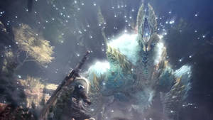 Seeking Adventure In The Frozen Wastes Of Monster Hunter World: Iceborne Wallpaper