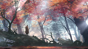 Sekiro In Forest Wallpaper