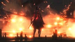 Sekiro Samurai Fireworks Duel4 K Wallpaper