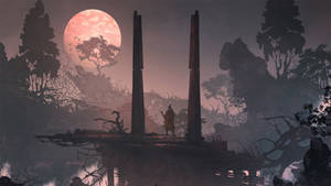 Sekiro Shadows Die Twice Red Moon Wallpaper