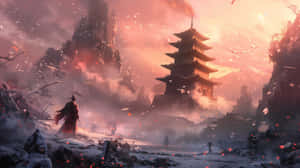 Sekiro Sunset Samurai4 K Wallpaper