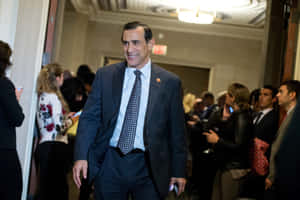 Selective Focus Image Of Darrell Issa Wallpaper