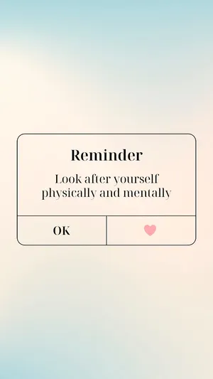 Self Care Reminder Pop Up Wallpaper
