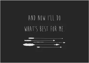 Self Empowerment Arrows Quote Wallpaper