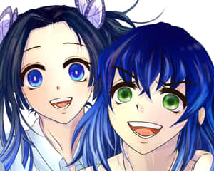 Selfie Aoi And Inosuke Pfp Wallpaper