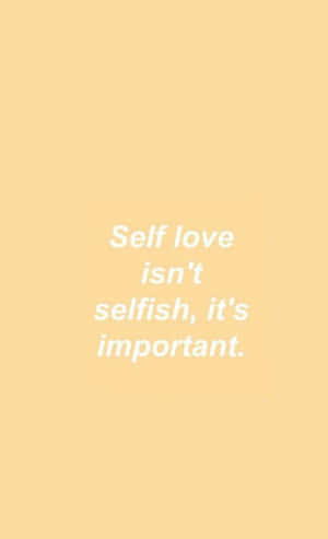 Selfish Pastel Yellow Phone Wallpaper