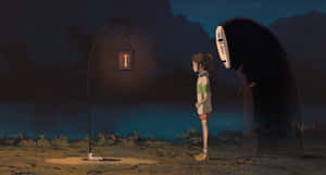 Sen To Chihiro No Kamikakushi Walking Lamp Post Wallpaper