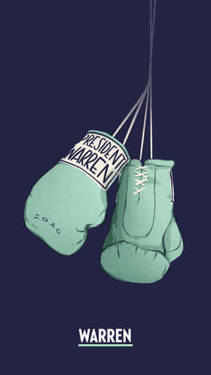 Senator Elizabeth Warren Wearing Green Gloves Wallpaper