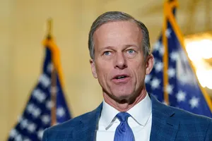 Senator John Thune In Blue Suit And Tie Wallpaper