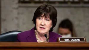 Senator Susan Collins In A Senate Hearing Wallpaper