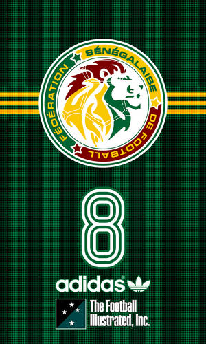 Senegal Emblem With Adidas Logo Wallpaper