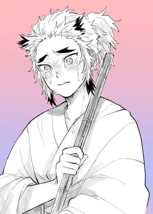 Senjuro Rengoku Anime Character Wallpaper