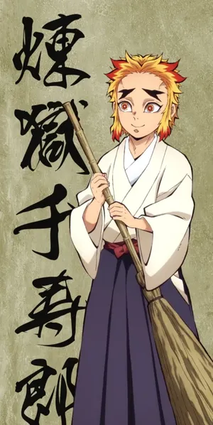 Senjuro Rengoku Anime Character Wallpaper