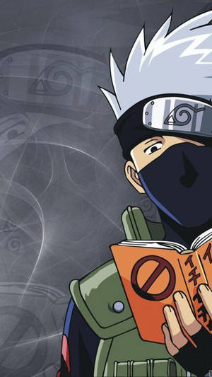 Sensei Kakashi Iphone Orange Book Wallpaper