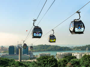 Sentosa Cable Car Singapore Wallpaper