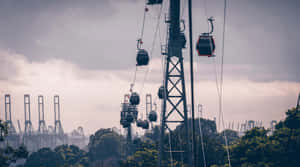 Sentosa Cable Car Singapore Wallpaper