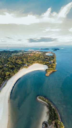 Sentosa Island Aerial View Wallpaper