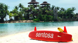 Sentosa Island Beachfront Relaxation Wallpaper