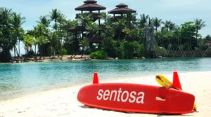 Sentosa Island Beachfront Relaxation Wallpaper