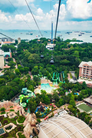 Sentosa Island Cable Car View Wallpaper