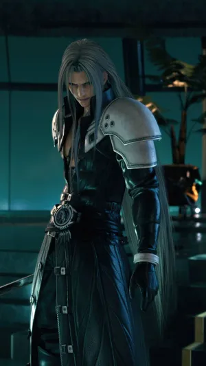 Sephiroth Standingin Shinra Building Wallpaper