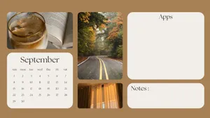 September Aesthetic Collage Wallpaper