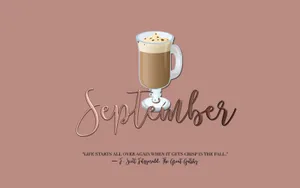 September Fall Quote Desktop Wallpaper Wallpaper
