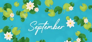 September Lotus Theme Desktop Background Wallpaper