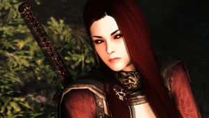 Serana, The Ancient Vampire In Skyrim Wallpaper