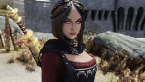 Serana, The Mysterious Vampire From The Elder Scrolls V: Skyrim Wallpaper