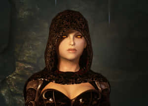 Serana, The Vampire Follower In Skyrim Wallpaper