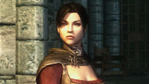 Serana, The Vampire Princess In The Mystical World Of Skyrim Wallpaper