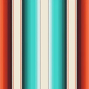 Serape With Cyan Stripes Wallpaper