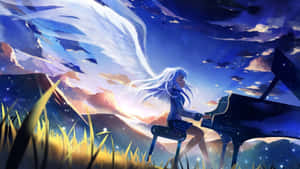 Seraphic Melody At Twilight Wallpaper