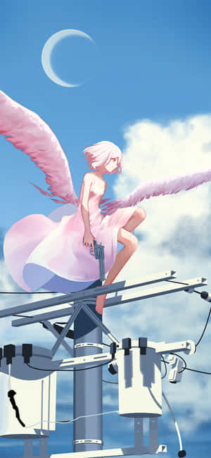 Serene_ Angel_ Atop_ Urban_ Landscape.jpg Wallpaper