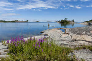 Serene Archipelago Kayaking Wallpaper
