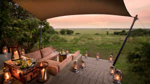 Serene Architecture In The Heart Of Masai Mara Wallpaper