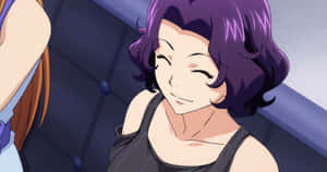 Serene Azusa Hamaoka Overlooking The City Wallpaper