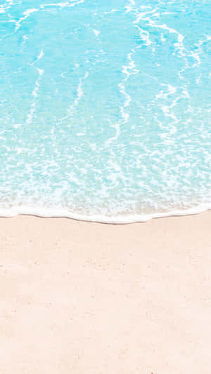 Serene Beach Waves Coastal View.jpg Wallpaper