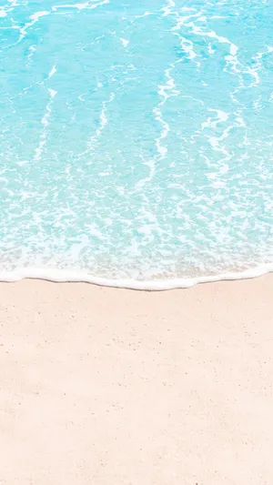 Serene Beach Waves Coastal View.jpg Wallpaper