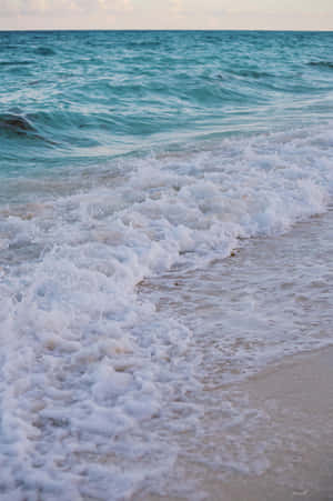 Serene_ Beach_ Waves_ Summer_ Aesthetic.jpg Wallpaper