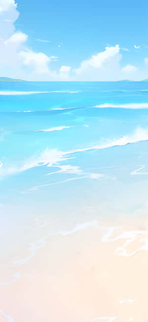 Serene_ Beachscape_ Artwork Wallpaper