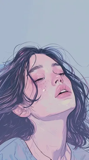 Serene Beauty Illustration Wallpaper