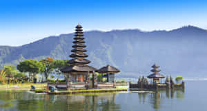 Serene Beauty Of Bali Island At Sunrise Wallpaper