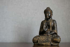 Serene Buddha Statue Meditation Wallpaper