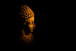 Serene Buddha Statue Profile Wallpaper