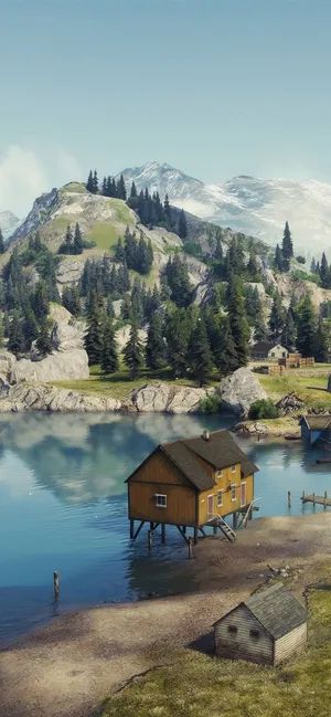 Serene Coast Hd Iphone Wallpaper