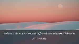 Serene Dunes Bible Verse Wallpaper Wallpaper