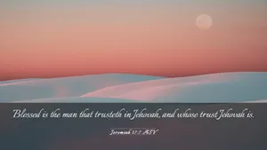 Serene Dunes Bible Verse Wallpaper Wallpaper