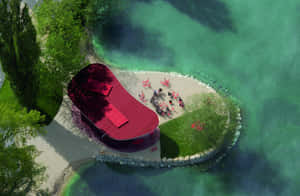 Serene Evening At Yverdon Les Bains Wallpaper